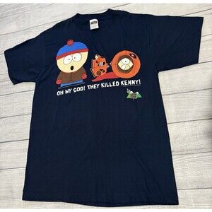Vintage 90's 1997 South Park They Killed Kenny TV Promo T-Shirt XL CLEAN